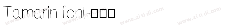 Tamarin font字体转换